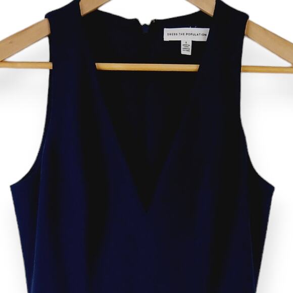 Dress The Population SZ S Catalina Dress In Midnight Blue - Picture 3 of 6